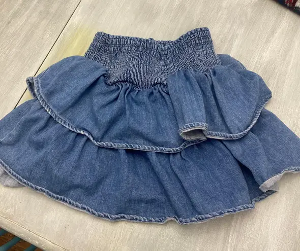 Aerie Jean Skirt