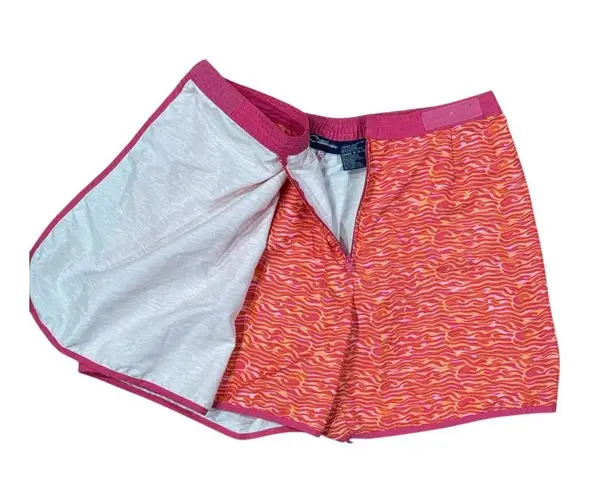 Catalina Woman's Size M 8/10 Orange Pink Swim Skort Skirt Shorts Athletic Sport
