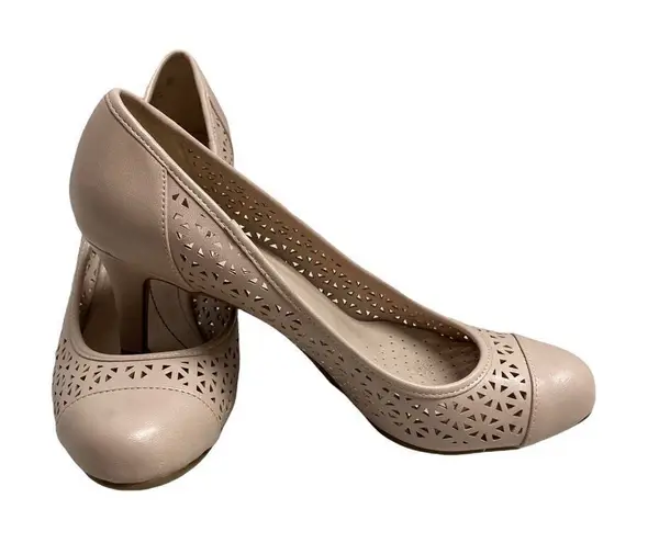 Life Stride Soft System Women’s Heels Tan Size 8.5 M 3” heel
