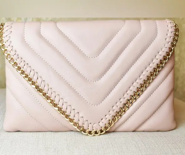 Sondra Roberts Squared White/Gold Crossbody Bag