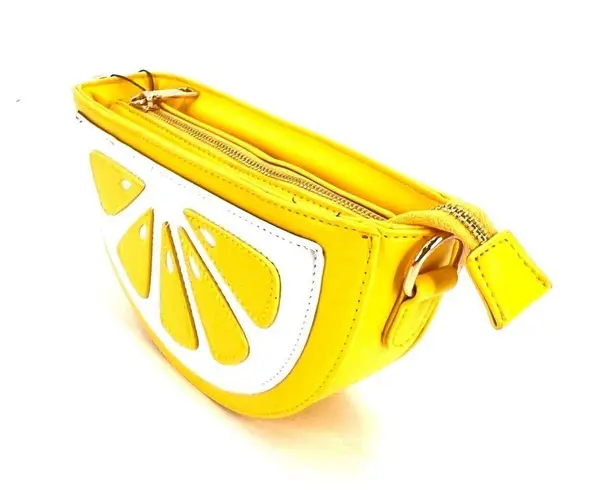 Lemon Slice Shoulder Bag NWT Gold