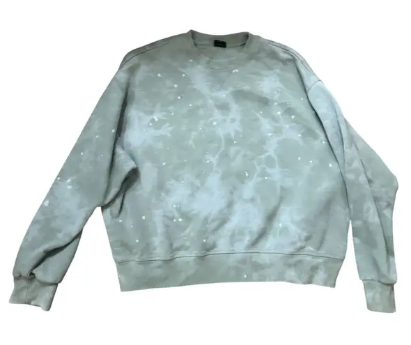 PacSun Sweatshirt Womens Small Green Tie Dye Pullover Long Sleeve Casual Top