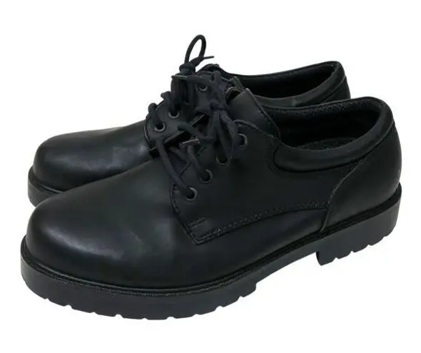 Vintage 90s Black Oxford Shoes Size 8.5