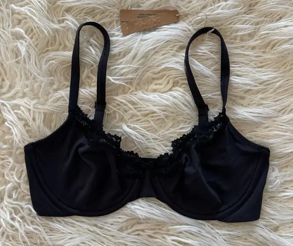 SKIMS Fits Everybody Lace Underwire Bra Onyx Size 34DD