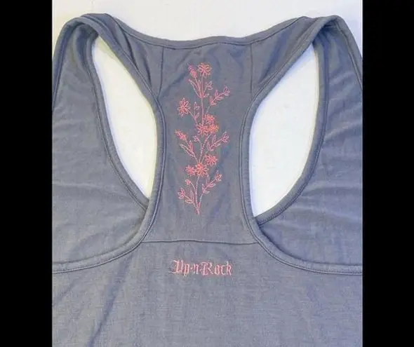 alp n rock womens Embroidered Breathable Loose Fit Active Tank Gray