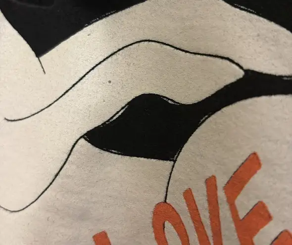 Harry Styles Hoodie Size Large "Love On Tour" Bunny Black Hooded Sweatshirt