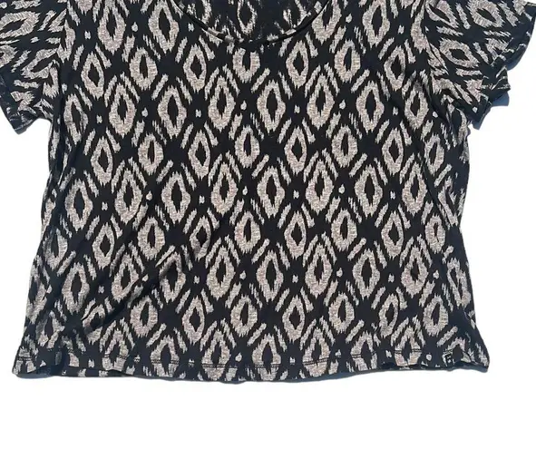 Scotch & Soda Beach Bandits Tan & Black Print Boxy Tee Size XS