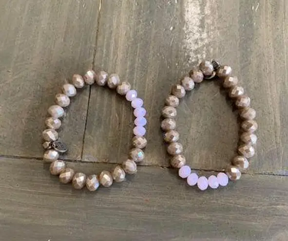 Erimish 2 Tan/pink Bracelets