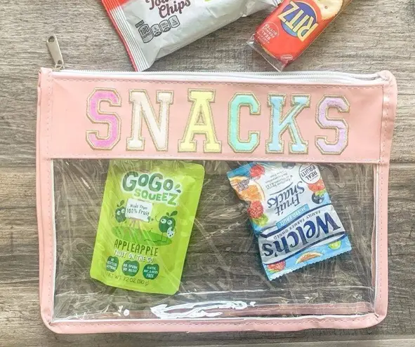 Snack Zipper Pouch Pink