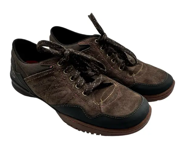 Merrell Albany Lace Trail Walking Shoes Women's 7 Espresso Brown Suede Sneakers