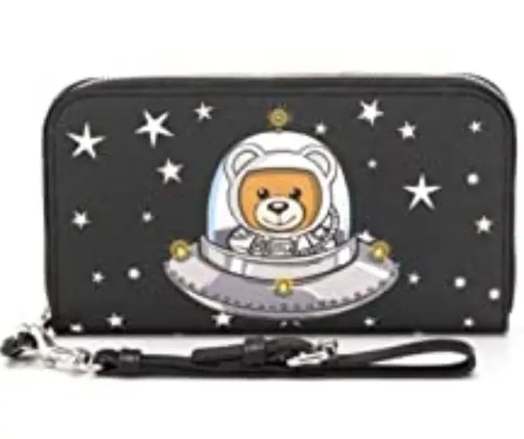 Moschino 💕💕 Space Ship Bear Zip Around Wallet