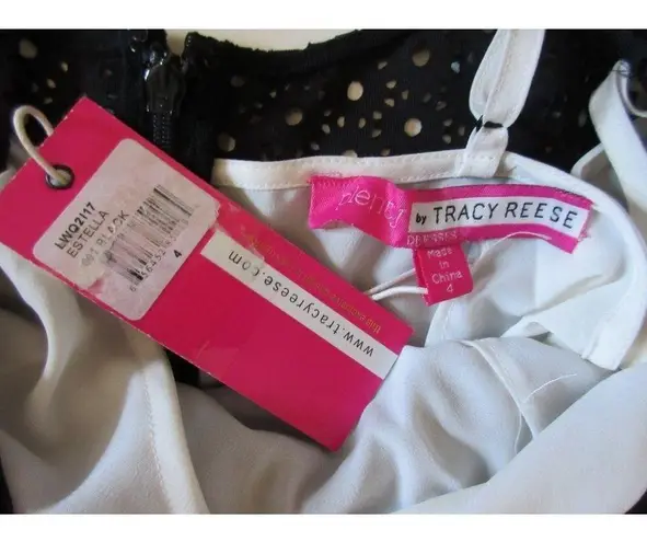 Plenty By Tracy Reese NWT Estella in Black Laser Cut Out Back Skater Dress 4