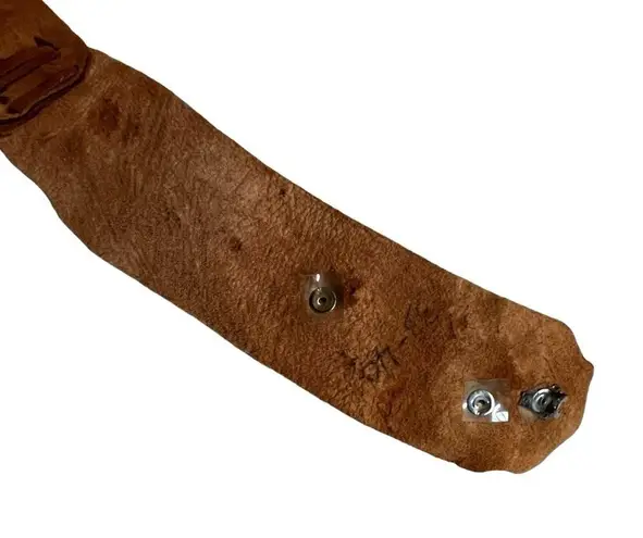 Unique Handmade Leather 3D Floral Accent Belt.