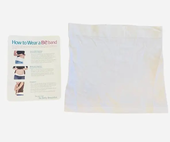 BE BAND Lightweight MATERNITY Band — HOLDS UP PANTS! White Size undefined