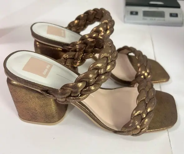 Dolce Vita Netra Woven Block Heel Sandals