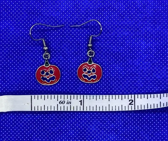 New Cute little pumpkin fall drop dangle earrings