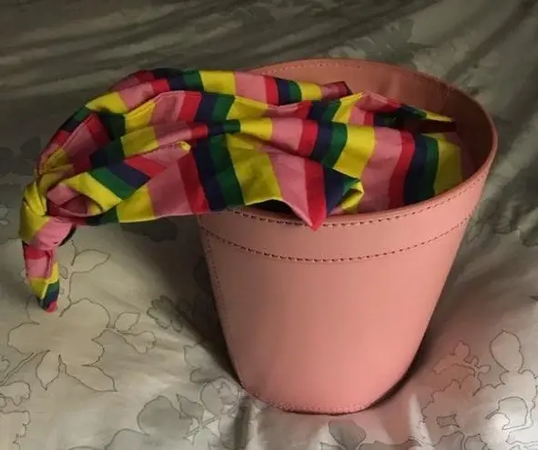 Reformation NWT Staud Britt Bag Stripe Rainbow Pink