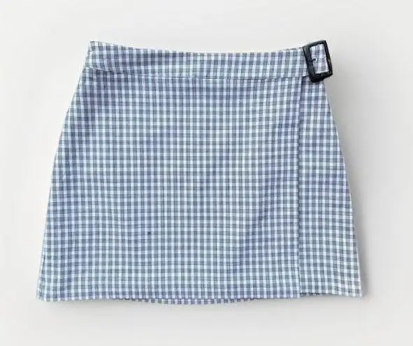 Aritzia SUNDAY BEST  Plaid Belted Wrap Mini Skirt 8 Clueless Preppy Academia Y2K - Image 1