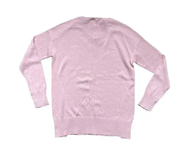 BCBG Maxazria Soft Fine Ribbed Knit Sweater Jumper Top Soft Pink Size XXS Small