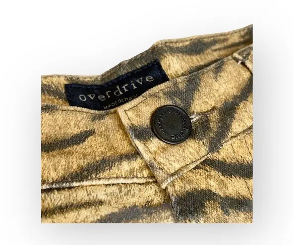 Vintage 90ās: new Overdrive by Equinox ą¼ Luxe Cheetah Print Jean ą¼ Made in Italy Gold Size 10