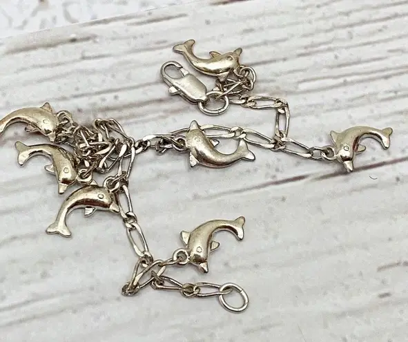 Mini Dolphin Charm 8.5” Bracelet