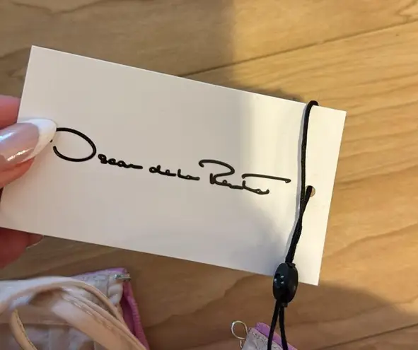 Oscar de la Renta bow-embellished long strapless dress