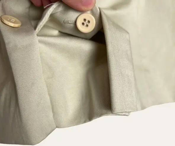 Club Monaco Newman Beige High Waist Double Breasted Button Front Belted Skirt