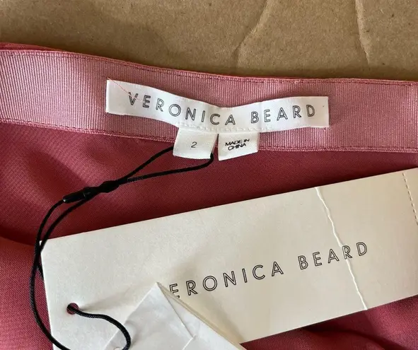 Veronica Beard Silk-blend Franconia Skirt In Faded Rose