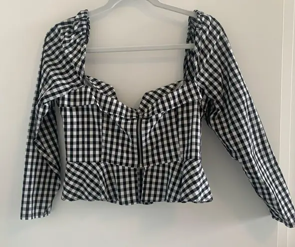 Lovers + Friends  Gingham Cinci Blouse