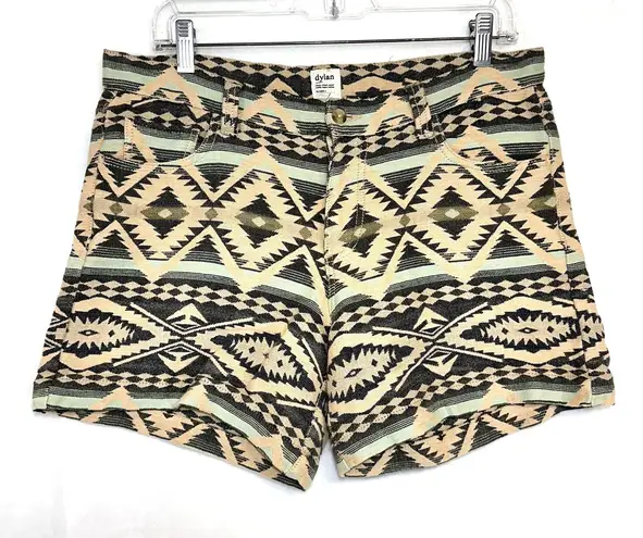Dylan True Grit Mini Shorts Size 6 Small Multicolor Aztec Tribal Print Bohemian