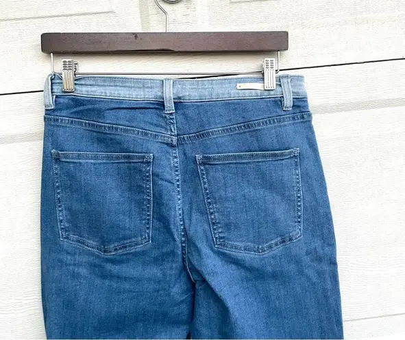 Soft Surroundings Women’s Jeans Blue Two Tone Straight Leg Stretch 10