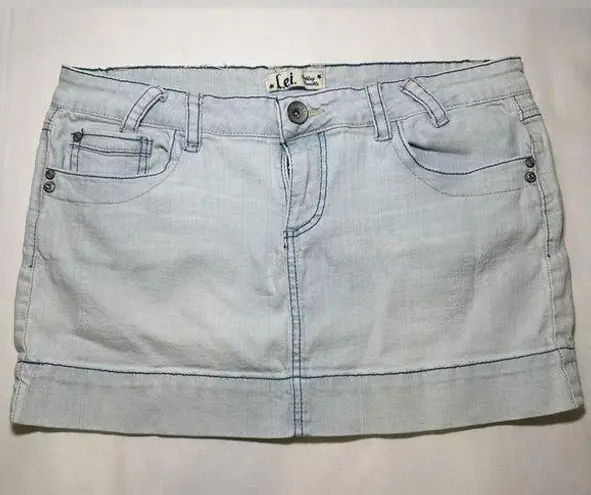 L.E.I Vintage Y2K  Denim Mini Skirt