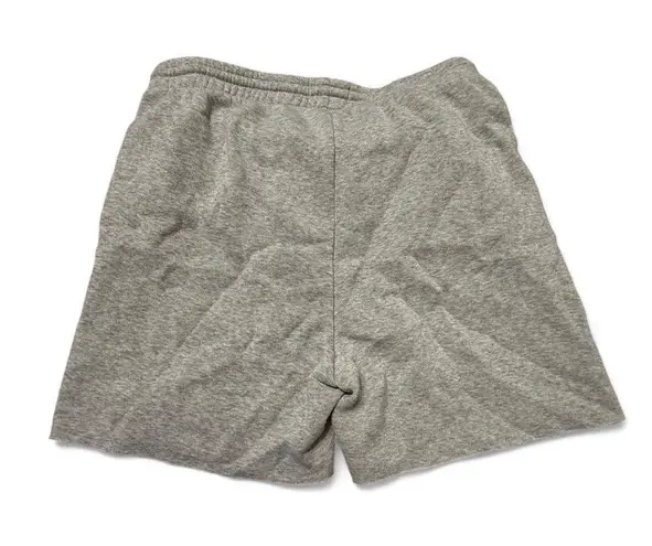 None Gray Athletic Shorts with Elastic Waistband
