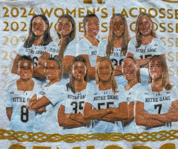 Notre Dame women’s Lacrosse shirt White