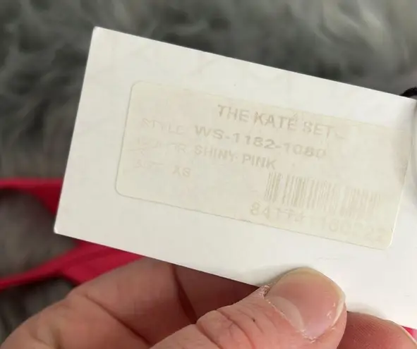 Solid & Striped NWT Kate Brazilian Bikini Bottom Shiny Pink sz XS