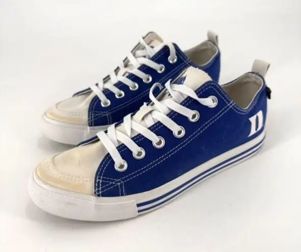 Kickers Duke Blue Devils Converse Style Blue/White Sneakers Womens Size 9 Mens 8 Blue