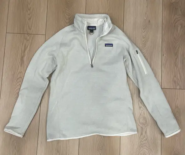 Patagonia  1/4-Zip Pullover Sweater Cream - Image 1