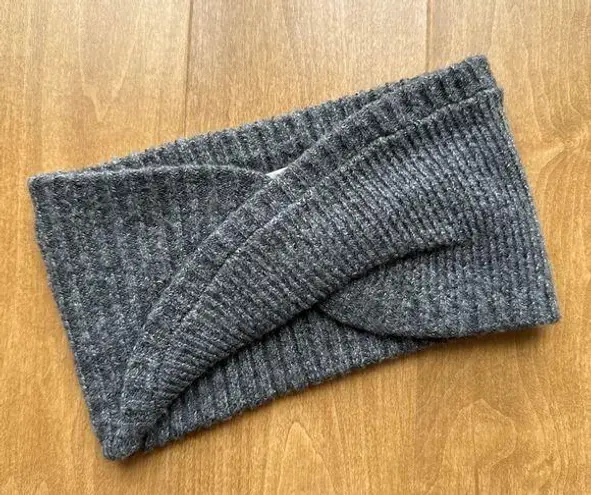 Universal Threads Universal Thread Gray Twist Knit Headband, Winter Outdoor Headband, One Size