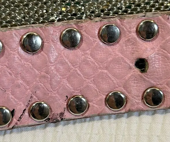 Pink Sparkle Silver Mesh Barbie Belt Size 34