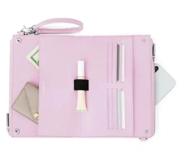 Dagne Dover Essentials Clutch Wallet in “Pinkish” crossbody purse