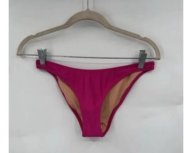 J. Crew Heritage 1989 High Leg Bikini Bottom Women XS Pink NEW Resortwear Beachy