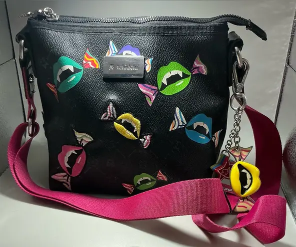 Vintage Extremely Rare PVC Y2K Tokidoki Crossbody Pico Fluo Collection Bag Pink