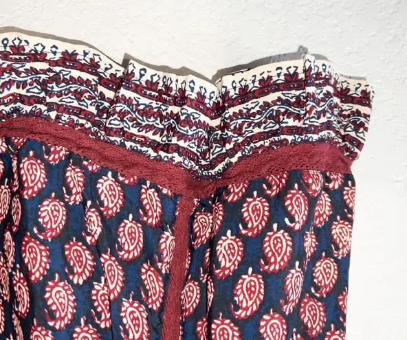 House of Harlow 1960 Maroon & Blue Patterned Tunic Dress Size Medium