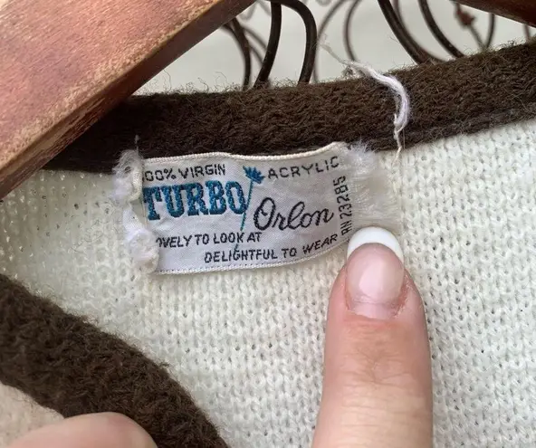 Vintage 70s knit striped zip up sweater vest with fringe Size L