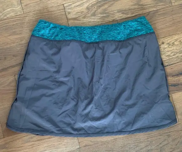 Kiwi Kate Athletic Performance Gray Skort Skirt Size Large