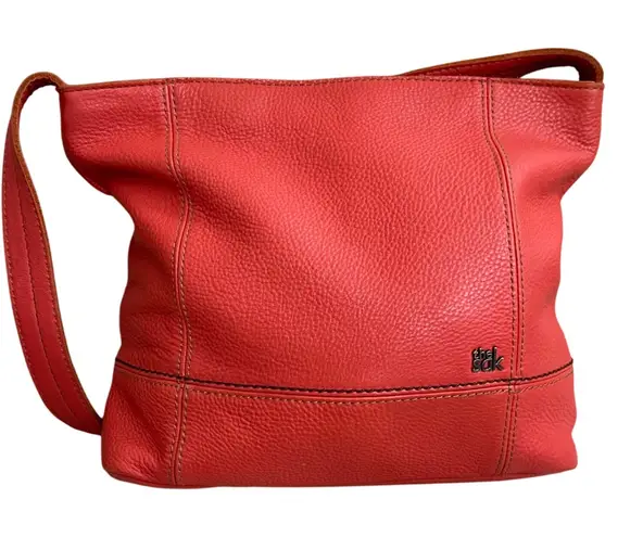 The Sak Coral papaya Leather Shoulder Bag Everyday Casual Purse Stylish Handbag