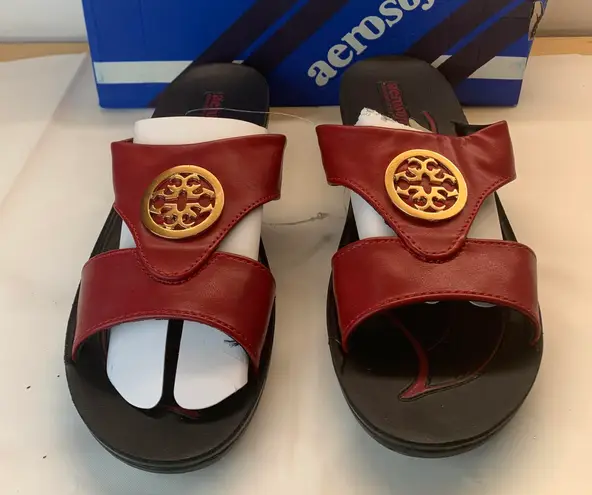 Aerosoft NIB  - Women Sandal Wine - Taboo - Sz 9