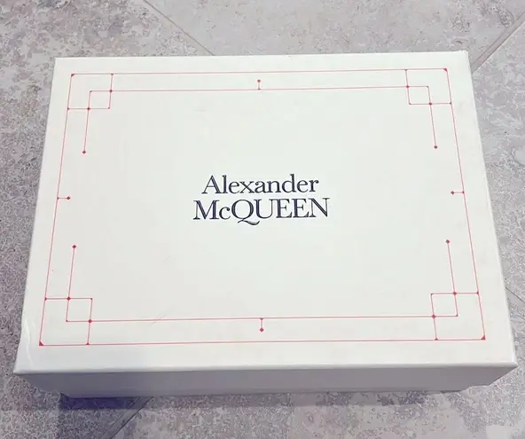 Alexander McQueen White Smooth Calf Leather Sneakers, Size EU 41 New in Box $850