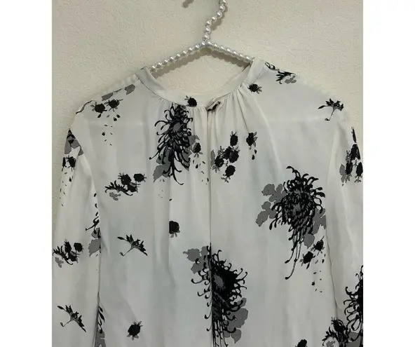 ALC Frank A.L.C Silk Top Size Large Classy Quiet Luxury Split Back Long Sleeve Top