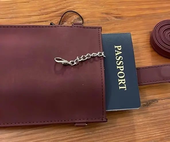 K. Carroll Accessories Red Crossbody Pouch Purse RFID Protection Travel NEW